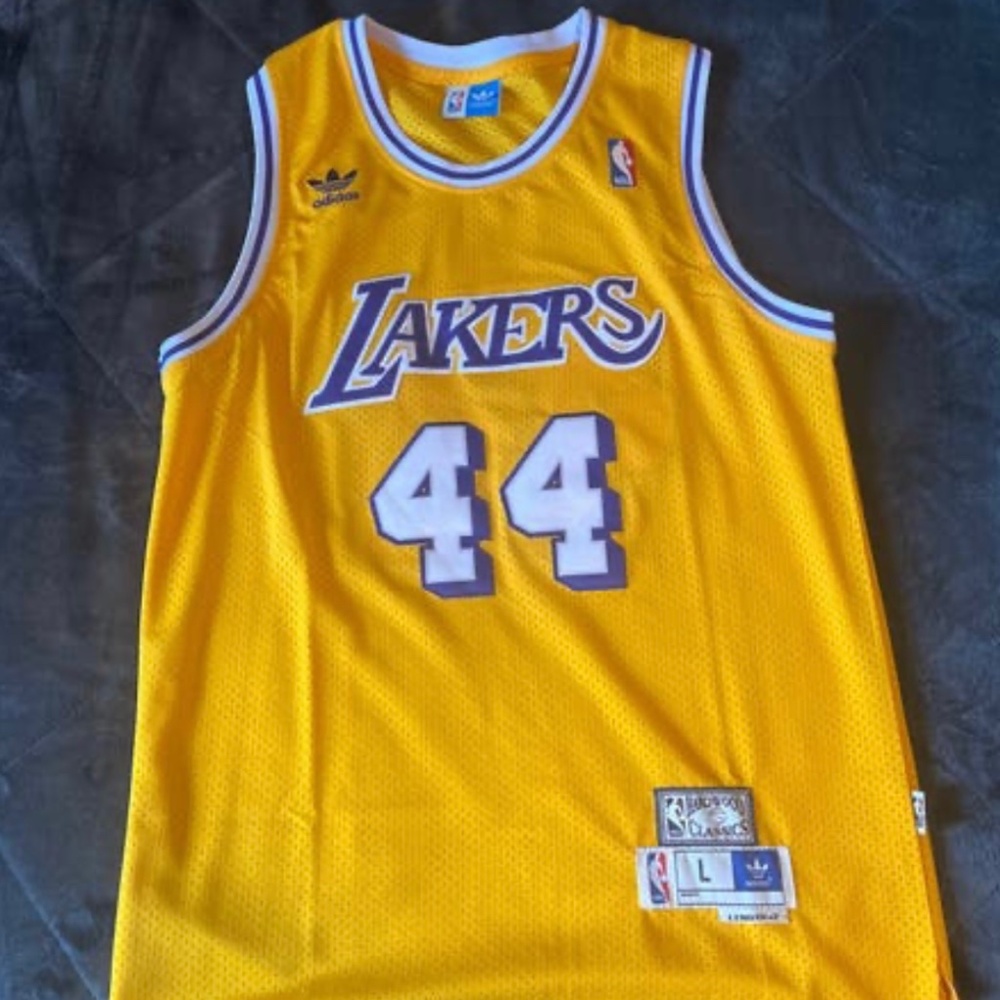 Jerry West Lakers jersey men’s large